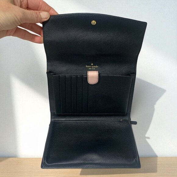 Kate Spade Laurel Way Winni Crossbody Wallet Pink/Blue/Purple Leather WLRU3171 - Picture 4 of 11